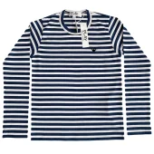 Лонгслив Comme des Garçons Play Black Heart "Navy Blue"