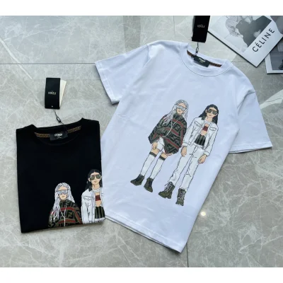 Футболка Fendi People "White" фото № 6
