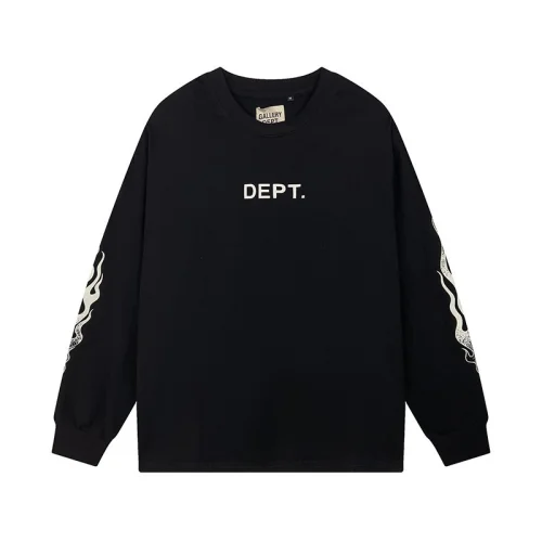 Лонгслив Gallery Dept Flame On The Sleeves "Black"