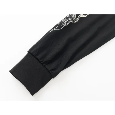 Лонгслив Gallery Dept Flame On The Sleeves "Black" фото № 5