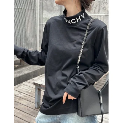 Лонгслив Givenchy Long Sleeves The Inscription On The Collar «Black» фото № 6