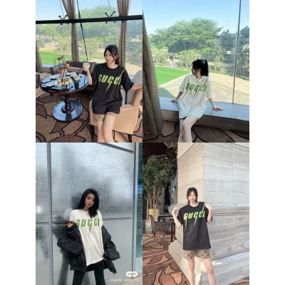 Футболка GUCCI Monochrome with Color Print "White" фото № 2