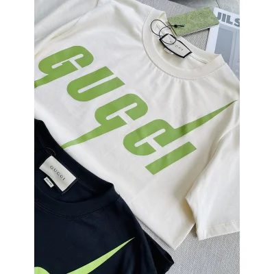 Футболка GUCCI Monochrome with Color Print "White" фото № 5