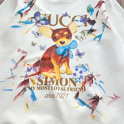 Лонгслив Gucci Cute Puppy "White" фото № 9 Лонгслив Gucci Cute Puppy "White" фото № 9