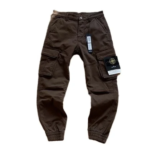 Брюки-карго Stone Island Embroidered Pocket Logo "Brown"