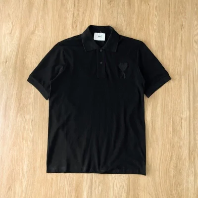Поло Amiri Cotton With An Embroidered Logo Of The Letter A "Black" фото № 2