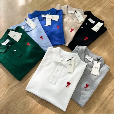 Поло Amiri The Red Letter Is The Heart "Green" фото № 4