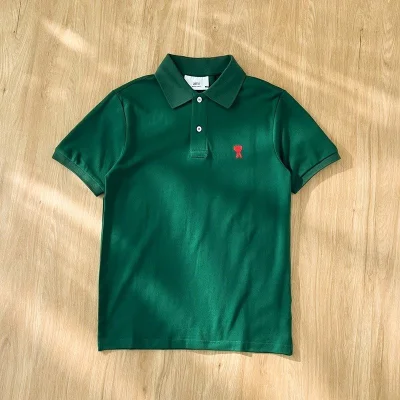 Поло Amiri The Red Letter Is The Heart "Green" фото № 3