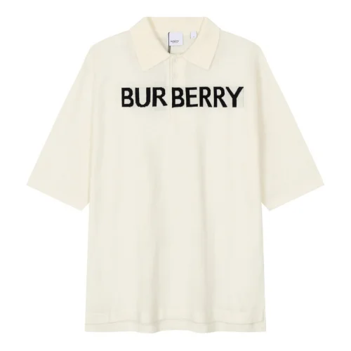 Поло Burberry Printed Logo Letters "Cream"