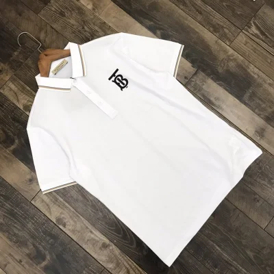 Поло Burberry With Logo - Classic "White" фото № 2