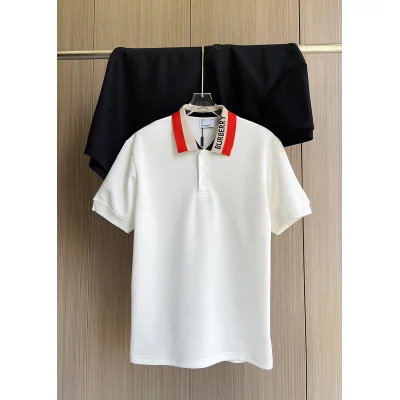 Поло Burberry Red Collar "White" фото № 2