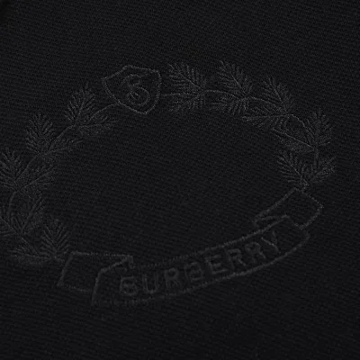 Поло Burberry With A Ribbon With Wreath Logo "Black" фото № 6