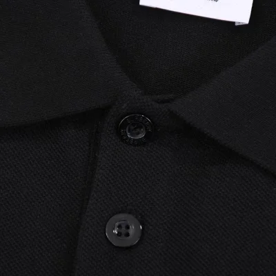 Поло Burberry With A Ribbon With Wreath Logo "Black" фото № 3