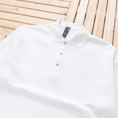 Поло Chrome Hearts Casual Knitted Short Sleeves "White" фото № 7