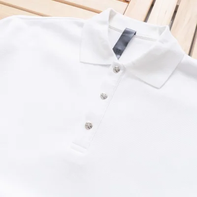 Поло Chrome Hearts Casual Knitted Short Sleeves "White" фото № 3