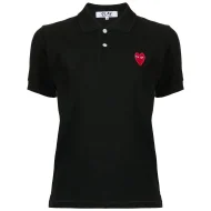 Поло Comme des Garcons Play Long Red Heart Eyes "Black"