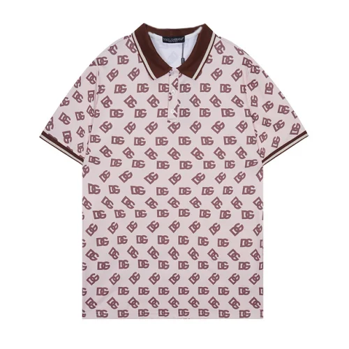 Поло Dolce Gabbana With Logo "Pink/Peach"