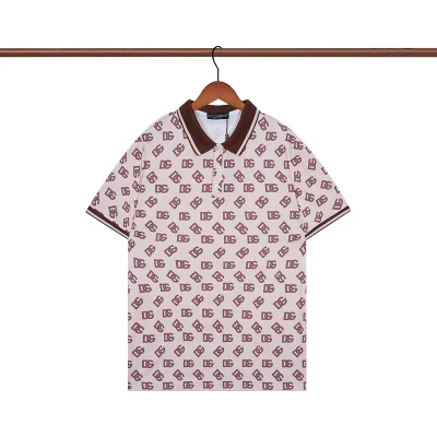 Поло Dolce Gabbana With Logo "Pink/Peach" фото № 2