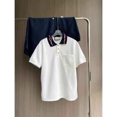 Поло Gucci With Branded Buttons "White" фото № 2 Поло Gucci With Branded Buttons "White" фото № 2