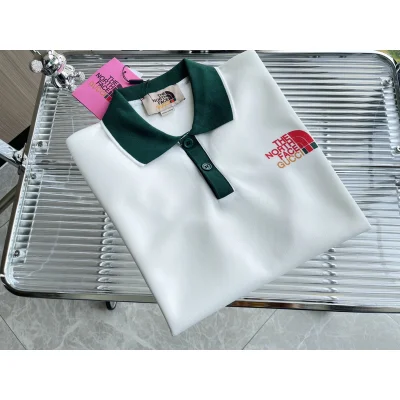 Поло Gucci X The North Face Logo "White" фото № 7