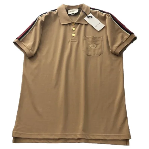 Поло Gucci With Red Stripe On The Sleeves "Brown"