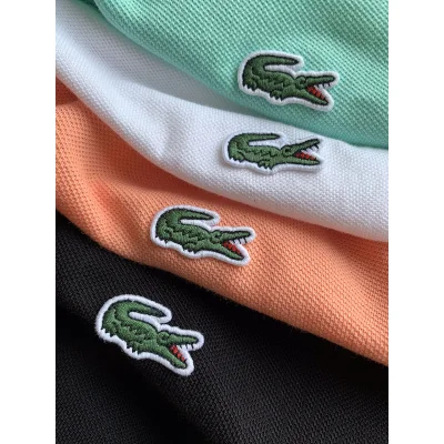 Поло Lacoste Half Logo “White” фото № 6