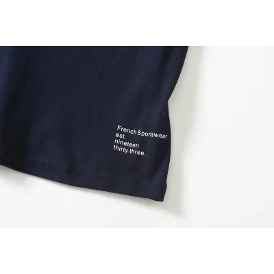 Поло Lacoste French Sportswear Est "Blue" фото № 7