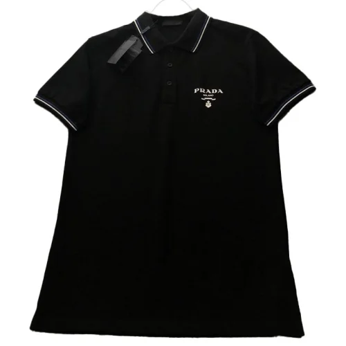 Поло Prada With Logo Brand - Cotton "Black"