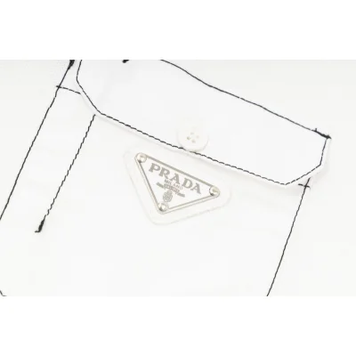 Поло Prada With A Sewn-In Pocket "White" фото № 2
