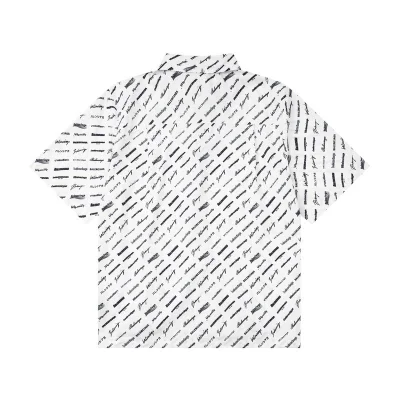 Рубашка Balenciaga Inscription In Different Languages "White" фото № 2