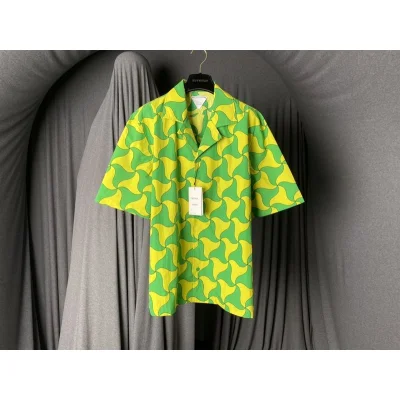 Рубашка Bottega Veneta Crows Feet "Green" фото № 6