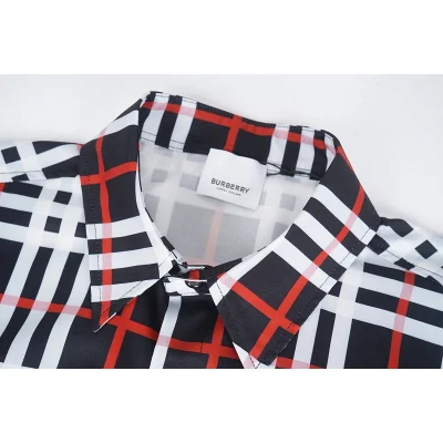 Рубашка Burberry Plaid Shirt With Front Pocket "Black" фото № 5
