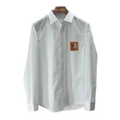 Рубашка Burberry Frontside Print Brown Stripe Silver Teddy Bear "White"