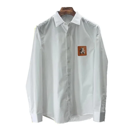 Рубашка Burberry Frontside Print Brown Stripe Silver Teddy Bear "White"