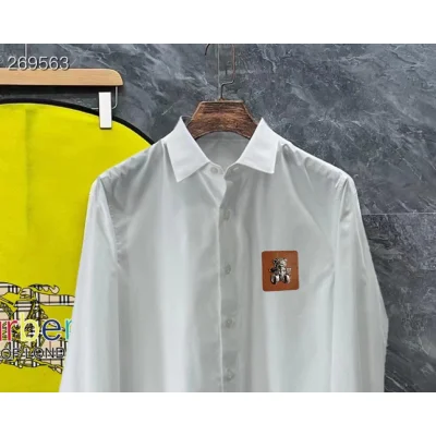 Рубашка Burberry Frontside Print Brown Stripe Silver Teddy Bear "White" фото № 2