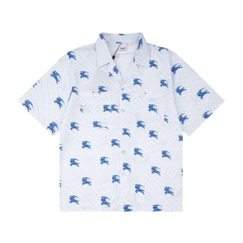 Рубашка Burberry With Print Of Rider On Horse "White"