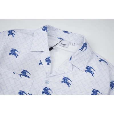 Рубашка Burberry With Print Of Rider On Horse "White" фото № 4