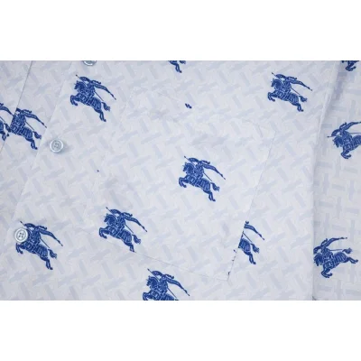 Рубашка Burberry With Print Of Rider On Horse "White" фото № 7