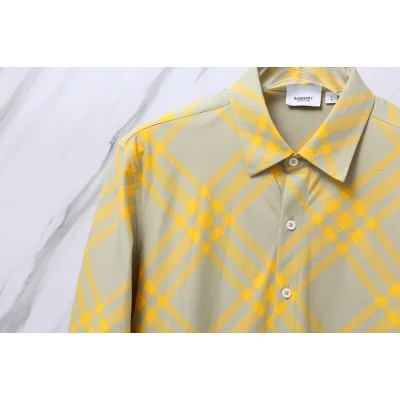 Рубашка Burberry Print Allsides Diagonal Lines Rombes "Yellow" фото № 5