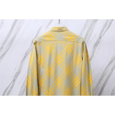 Рубашка Burberry Print Allsides Diagonal Lines Rombes "Yellow" фото № 3