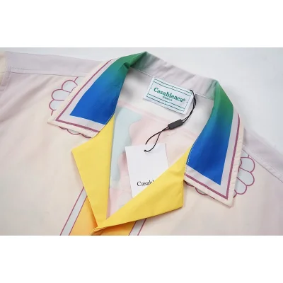 Рубашка Casablanca Short Sleeves Sunset On The Beach "White" фото № 4 Рубашка Casablanca Short Sleeves Sunset On The Beach "White" фото № 4