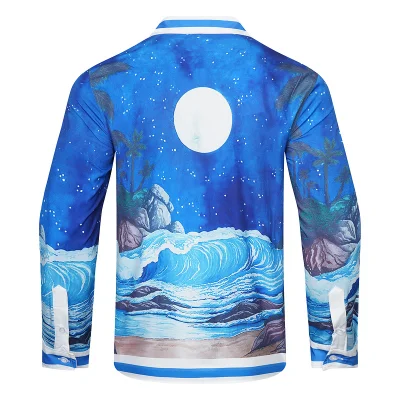 Рубашка Casablanca Night Beauty "Blue" фото № 5