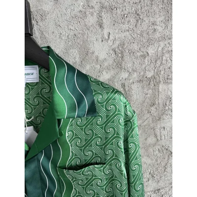 Рубашка Casablanca Wavy Emerald "Green" фото № 3