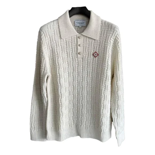 Рубашка Casablanca Buttons Pearles Frontside Print Small Red Romb "Beige"