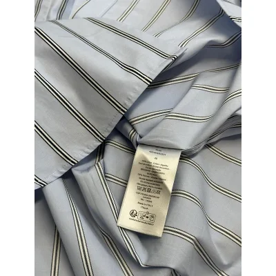 Рубашка Christian Dior White Logo On Pocket "Blue" фото № 8