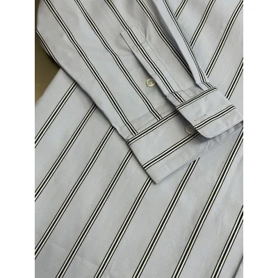 Рубашка Christian Dior White Logo On Pocket "Blue" фото № 6