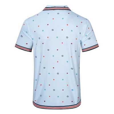 Рубашка Gucci Stripes Decoration On Edges "Blue" фото № 2