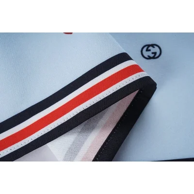 Рубашка Gucci Stripes Decoration On Edges "Blue" фото № 3