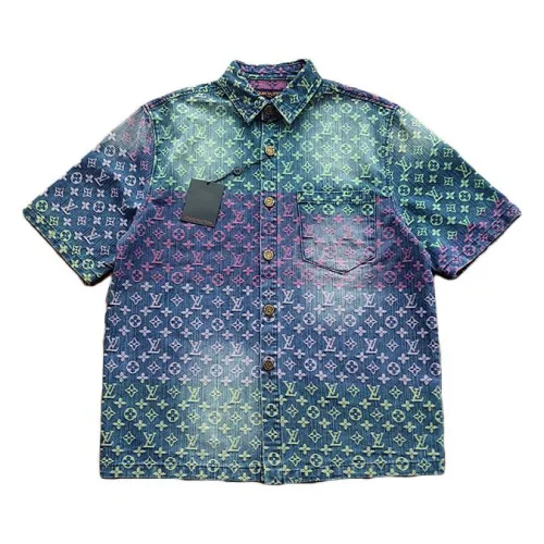 Рубашка Louis Vuitton Multicolored Abstraction "Blue/Green"