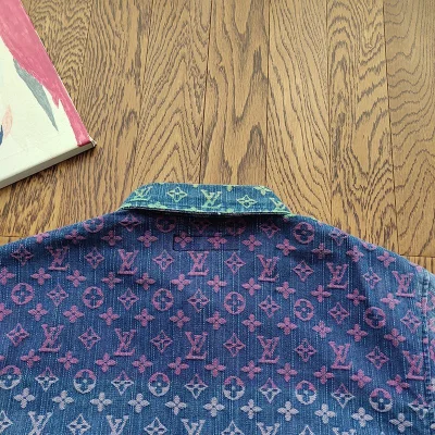 Рубашка Louis Vuitton Multicolored Abstraction "Blue/Green" фото № 3